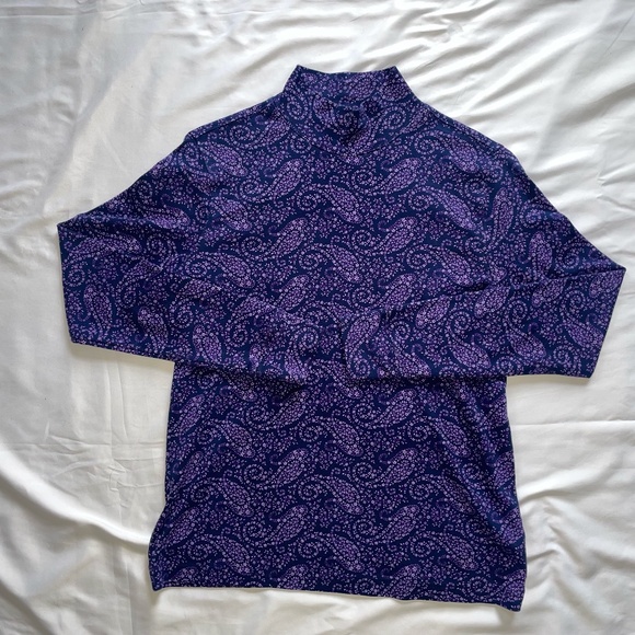 Lands' End Long Sleeve Cotton Mock Turtleneck — Size S (6–8) - Picture 1 of 4